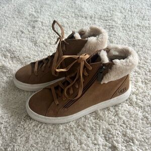 UGG Women's Tan High-Top Sneakers